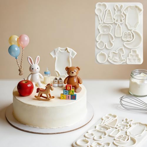 Bear Bunny Silicone Mold for Fondant Cupcake Toppers Dessert Candy - color: Bear Silicone Molds