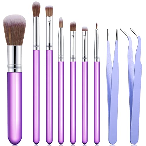 Sinmoe 9 Pieces Cake Candy Decorating Brushes Tools, Purple - color: Purple
