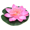 M METERXITY 1-Set Artificial Floating Lotus Flower 4 Inch, Light Pink - color: Light Pink, size: 3.9 Inch