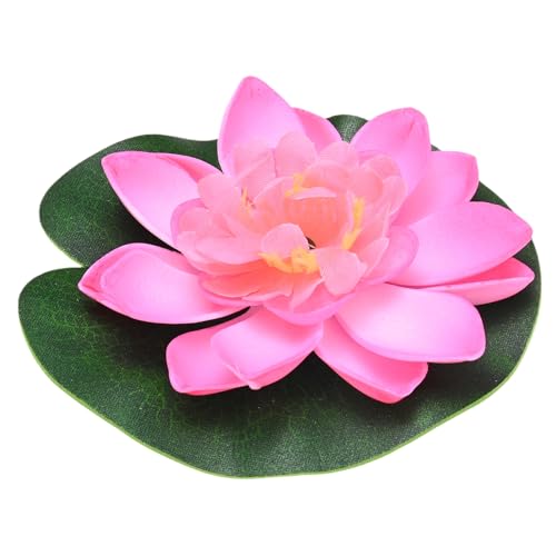 M METERXITY 1-Set Artificial Floating Lotus Flower 4 Inch, Light Pink - color: Light Pink, size: 3.9 Inch