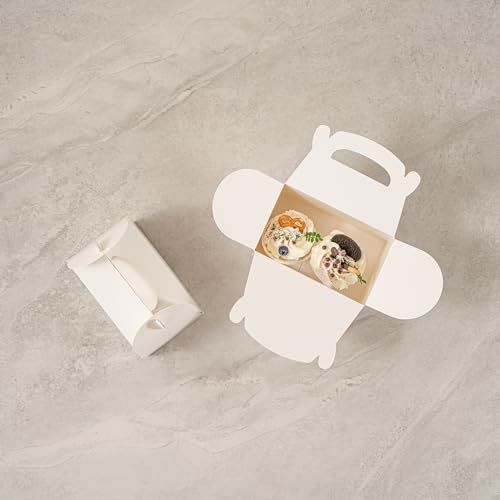 Restaurantware White Paper Gable Box Take Out Container, 25 Pack