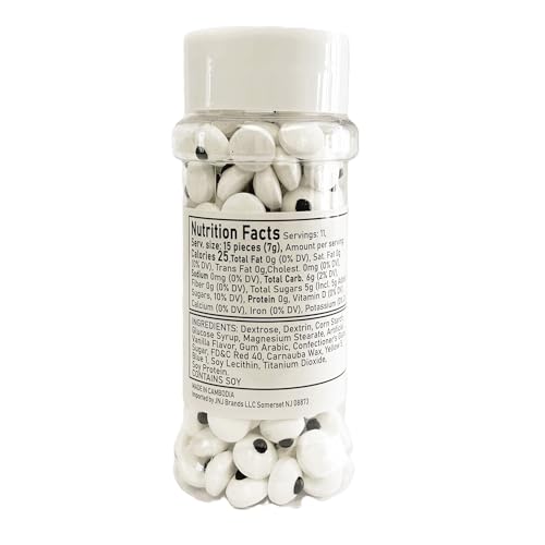 Sarah's Candy Factory Candy Eyeballs Medium Size 10mm/0.4 inches 2.82 Oz