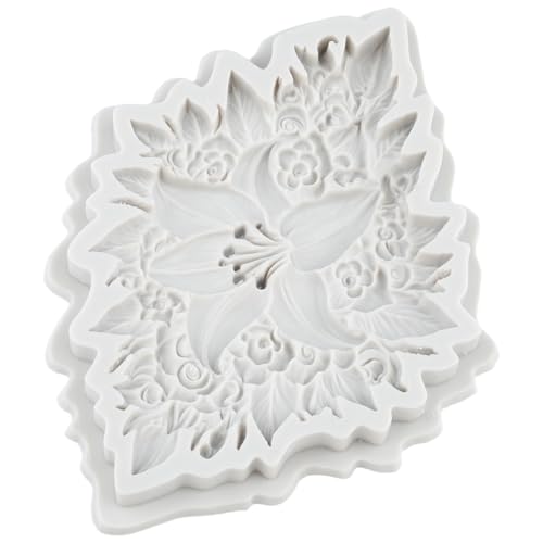 Lily Flower Silicone Mold Flower Fondant Molds Flowers Mold - color: Style G