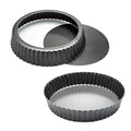 11 x 2 Inches Deep Dish Tart Pan Set of 2, Nonstick Tall Tart Quiche Pan, Carbon Steel Deep-dish Pie Pan with Removable Loose Bottom for Baking Thanksgiving Christmas - size: 11 inch-2 Set