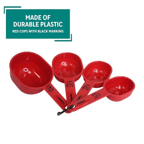 MIRRO 4 Piece Nested Measuring Cups Set, Red - size: 4 Piece