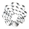 Daisy Cookie Cutter Set - 5 inch, 4 inch, 3 inch, 2 inch - 4 Piece Eight Petal Blossom Spring Flower Mother's Day Cookie Cutters Shapes Molds - Stainless Steel - color: Daisy