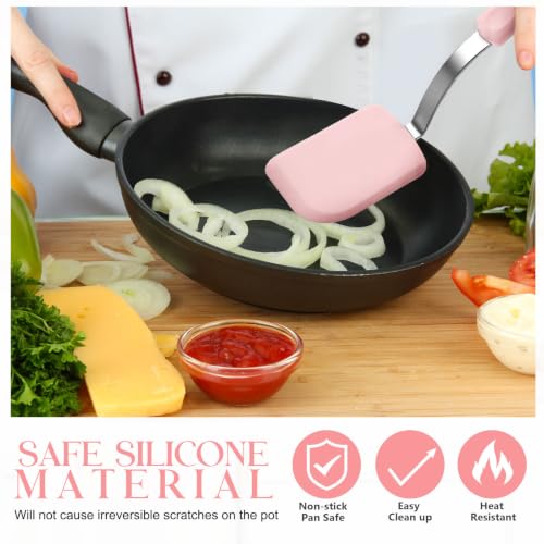 Small Silicone Spatula Mini Silicone Cookie Spatula, Pink - color: Pink, size: Small