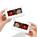 JCXGRVC 24PCS Elegant White Double Favor Boxes with Clear Window