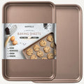 HAPPIELS 10 x 15 inch Nonstick Jelly Roll Sheet Pan 2-Pack, PFOA & BPA Free - size: 15'' Sheet Pan 2-Pack