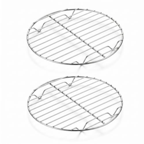 Herogo Round Cooking Racks, 2 Pack 7.6 inch Steaming Cooling Racks - size: 7.6 inch