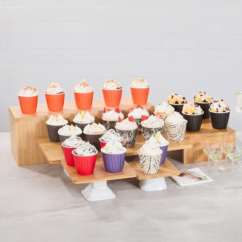 Restaurantware 4 oz Round Black Paper Tall Baking Cup, 200 Pack - color: Black, size: Tall
