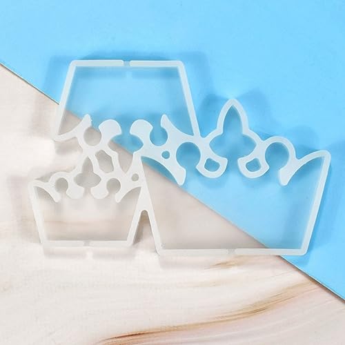 mostsom 3D Crown Shape Silicone Lollipop Mold DIY Chocolate Soap Forms Baking Mould Pastry Bakeware Cake Decorating Tools 2PCS (F_ Crown) - size: F_ Crown