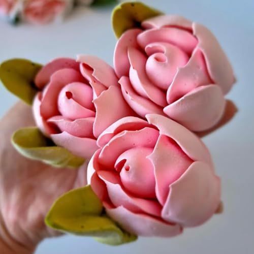 10 Pieces Extra Large Stainless Steel Russian Flower Piping Tips Kit - color: SILVER SET2