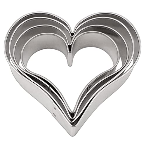 Ann Clark Heart Cookie Cutters Set of 4, Made in USA - style: Heart Set, 4-Pc