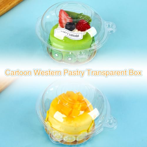 100 Pack Plastic Single Individual Cupcake Muffin Dome Holders Cases Boxes