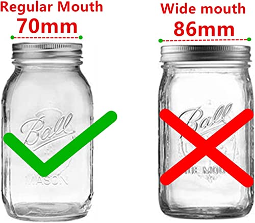Strainer Shaker Lid for Mason Jars Spice Dispenser Replacement lids 2 Pack