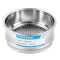 5 Mesh Lab Sieves 4" Diameter 304 Stainless Steel Wire Cloth Test Sieve for Industrial Laboratory Home - size: 5 mesh
