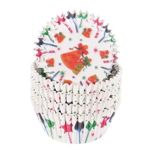 HARFINGTON 100 Count Cupcake Liners Cupcake Cups Gift - color: White 2