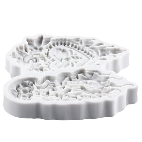 Baroque Fondant Mold Embossed Flower Silicone Molds - color: Style ZM