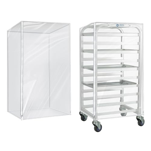 BIEAMA 10 Tier Half Size Bun Rack Cover, Commercial Bakers Racks Cover - color: Cover, size: Half Size 10-Tier