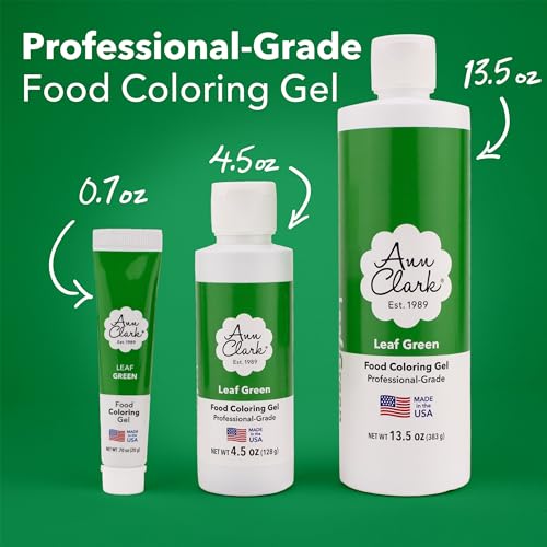 Ann Clark Leaf Green Food Coloring Gel 13.5 oz Made in USA - color: Leaf Green