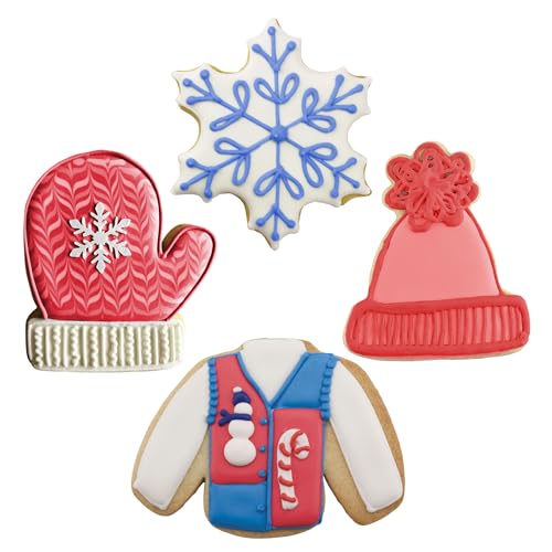 Ann Clark Winter and Christmas Cookie Cutters Set of 4, Made in USA - style: 4-Pc. Winter & Christmas