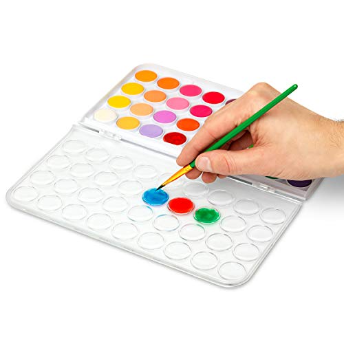 Norberg & Linden Watercolor Paint Set - 36 Premium Paints - 12 Page Pad - 6 Brushes - Painting Supplies with Palette, Watercolors, Art Pad Paper and Artist Brushes