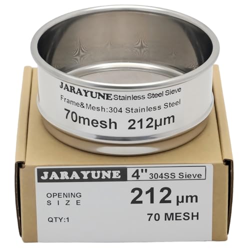 4 Inch 70 Mesh Stainless Steel Test Sieve, 0.224 mm Aperture - size: 70mesh (212µm)