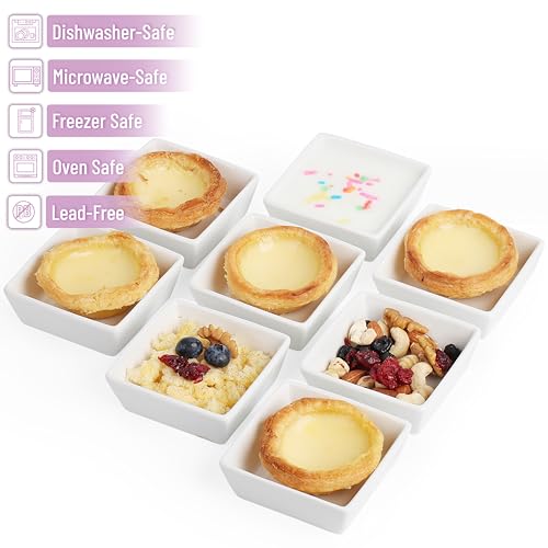 BTaT- Ramekins, Square, 4 oz, Set of 8, Oven Safe Ramekins - style: 4 oz, 8 Pack