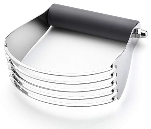 Spring Chef Large Dough Blender For Baking - Durable Pastry Blender - Gray - color: Gray, size: 4" Large