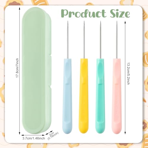 4 Pcs Cookie Scribe Needles, 5.2 Inch Icing Tool, Green - color: Green