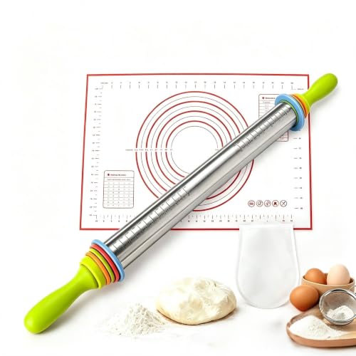 3-in-1 Adjustable Rolling Pin with Handle