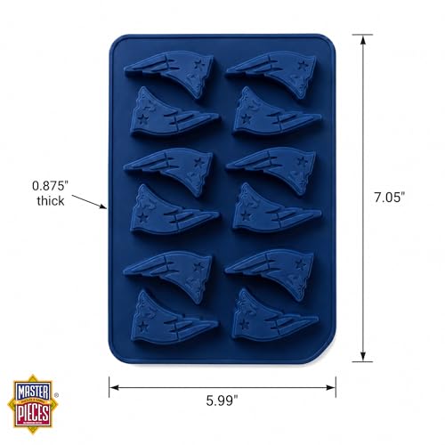 MasterPieces Game Day Set - FanPans NFL New England Patriots - Silicone Ice Cube Trays Two Pack - Dishwasher Safe - style: New England Patriots