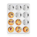 Homikit Stainless Steel Muffin Pan 12 Cups, 1 Pack Cupcake Tins Non Toxic - size: 12 Cup