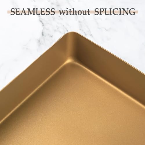 9x13 Cake Pan, 2-Inch Deep Nonstick Baking Pan, Aluminized Steel - size: 9"x13"