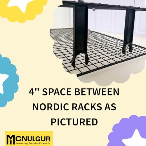 Wire Rack Stacker, Pack of 4 - Organize Your Baking with Space-Saving Ease (Black, Medium) - color: Black, size: Medium