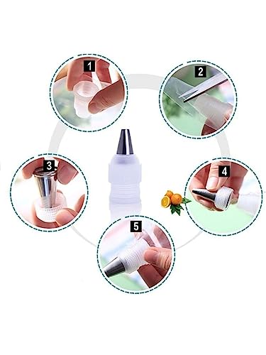 Standard Couplers for Piping Bags, 12 Pcs Icing Tip Couplers - color: S