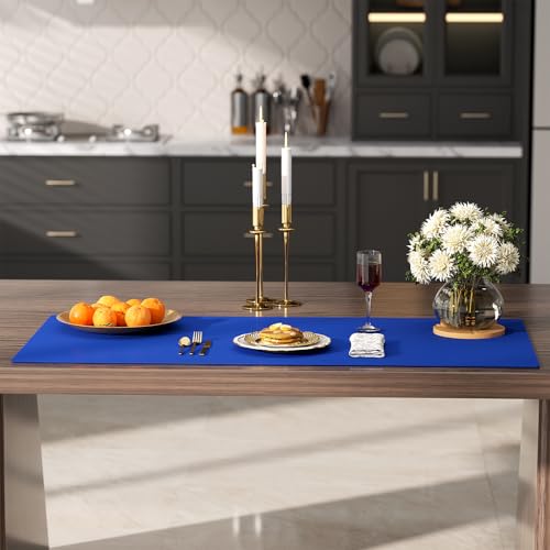 Silicone Protector Mat 47x24 Inch,Blue - color: Bule