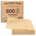 800 Sheets Value Pack 8x8 Parchment Paper Squares - color: Brown, size: 8×8 - 800 Sheets