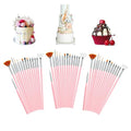 45 pcs Cake Decorating Brushes, Cake Painting Brushes, Food Safe Paint Brush, Multiple Function Cookie Brushes,Cookie Decorating kit, Function Fondant Brush,Pastry Brush for Baking (Pink)