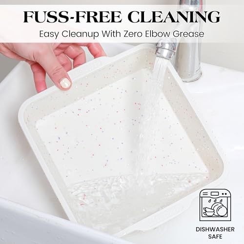 8x8 inch Silicone Square Cake Pan - color: Square, size: 8 inch