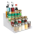 ELEGANTLIFE Spice Rack,No Tool Needed & No Pungent Acrylic Glue Self-derived Snap On Assembly Spice Shelf Pantry Kitchen Cabinet Organizer 10 in for Jars,Baking Supplies & Spice Bottles (5 Tier) - style: 5 Tier