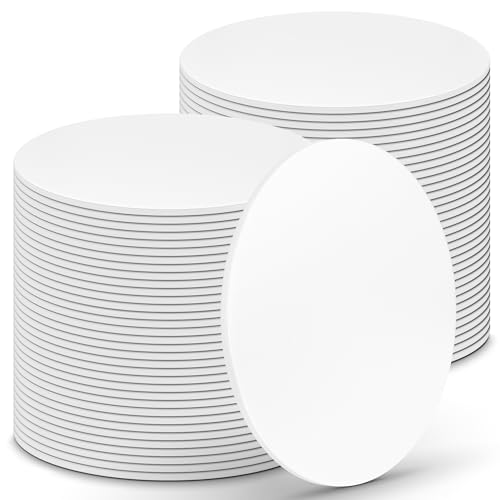 O'CREME Mini Cake Boards 4 Inch Round White Foil Grease-Proof 100 - color: White, size: 4 Inch