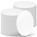 O'CREME Mini Cake Boards 4 Inch Round White Foil Grease-Proof 100 - color: White, size: 4 Inch