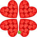 4 Pack 10-Cavity Heart Silicone Molds Non-Stick Food Grade Reusable Baking Molds for Chocolate Candy Gummy Jello Ice Cube Soap DIY Valentine's Day Craft Making - color: 4pc- Heart Shape Molds