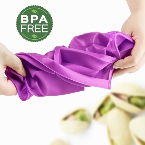 8 Cavity Chocolate Silicone Molds，Rectangle Candy Bar Baking Mold - color: 2PCS Purple