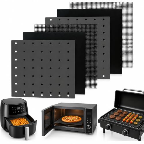 6 Pack Reusable Toaster Oven Liner Air Fryer Liners Trimmable, 9 x 11 Inch - size: 9 x 11 Inch