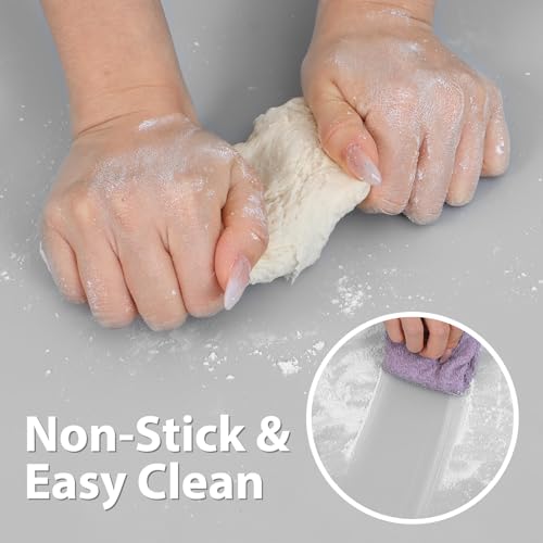 Super Kitchen Extra Large Multipurpose Silicone Nonstick Baking Mat Counter - color: Gray