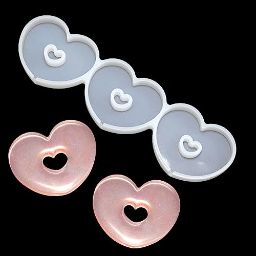 mostsom Silicone Lollipop Mold,Love Wings/Heart/Round Shape Mold,Cake Lollipop Fondant Mold,For Making Lollipop Chocolate Candy Cookie,Hard Candy,No Sticks 2PCS (Z Heart) - size: Z_ Heart