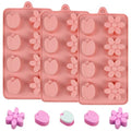 Flower Chocolate Molds 3pcs Tulip Silicone Candy Molds For Ice Cube Resin Soap Cupcake Decoration - size: Tulip Flower